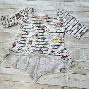 Disney Alice In Wonderland High Low Kids Shirt 2T